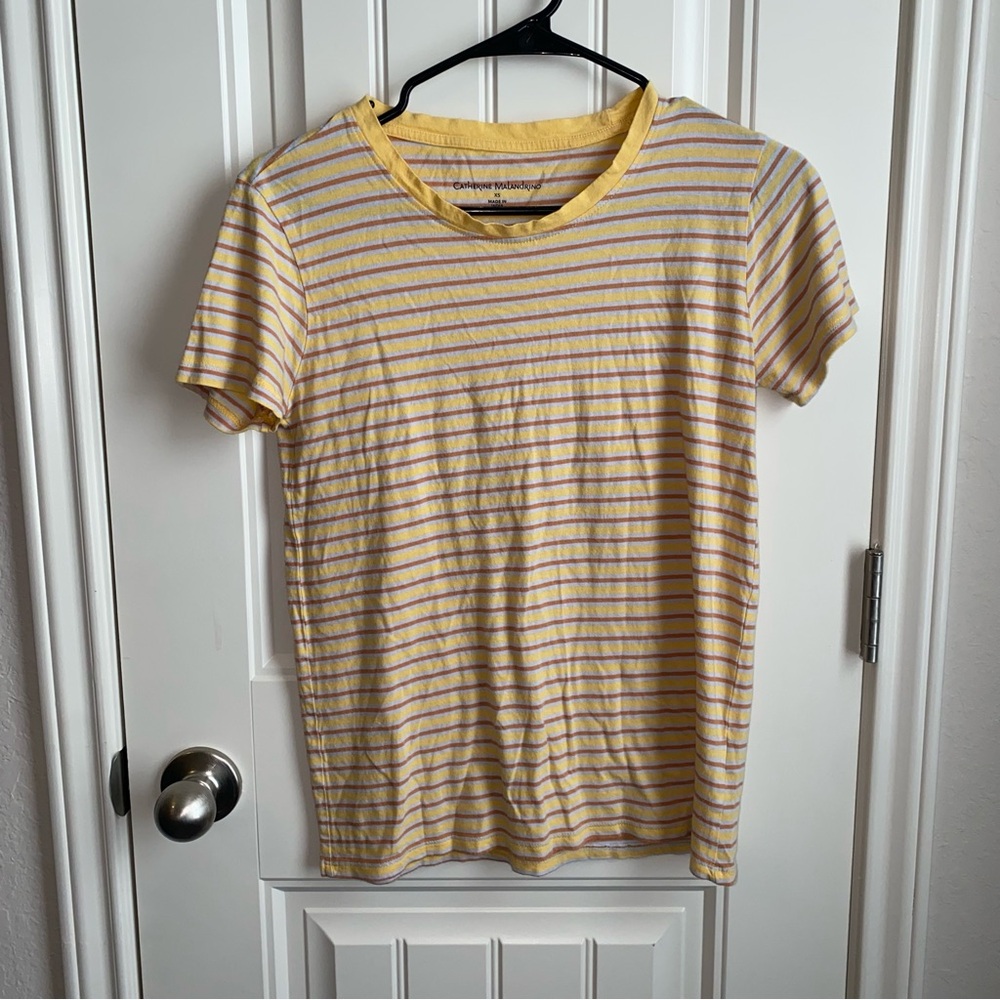 Yellow stripped Cathrine Malandrino T-shirt